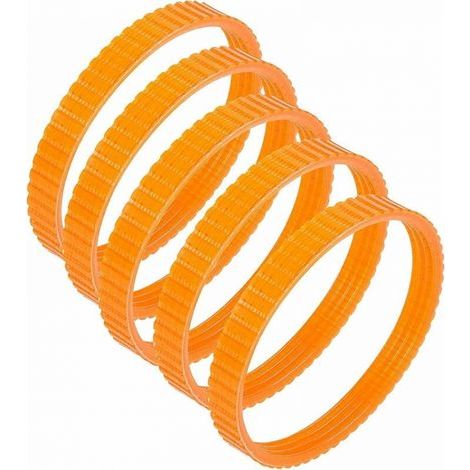 Cyslmuk – Lot de 5 courroies d'entraînement pour rabot électrique – Longueur 238 mm – Largeur 9,6 mm – Transmission fluide et silencieuse - 1900B (1/4)