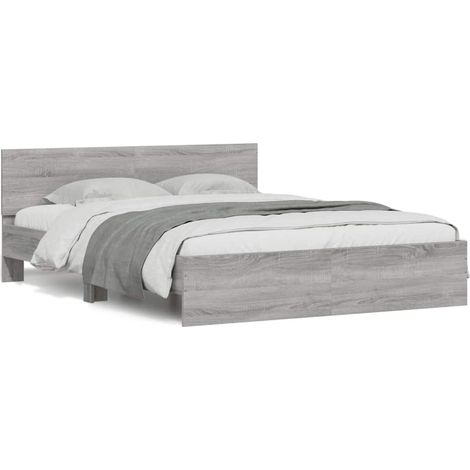 Maison Exclusive - Giroletto con Testiera Grigio Sonoma 140x190 cm (1/5)
