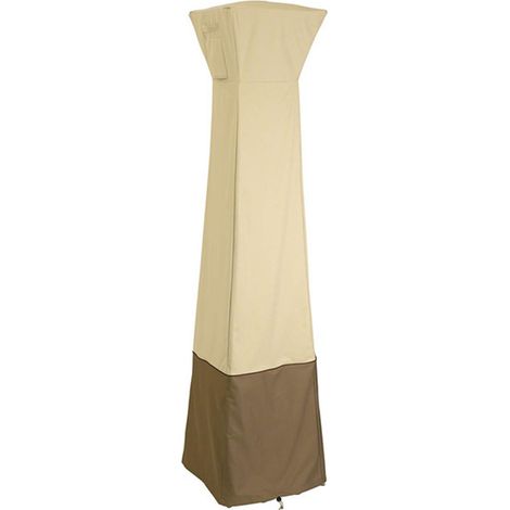 Housse de protection pour chauffage de terrasse extérieur, auvent, housse pour chauffage de terrasse (beige brun, 221 x 84 cm) (1/5)