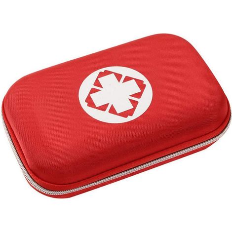 Sacoche de premiers secours vide rouge, sac d'urgence extérieur avec compartiments