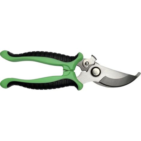 Gartenschere, rutschfeste Schere mit Feststellgriff, professionelle Reparatur, Gartenblumen-Astschere, multifunktionale Astschere (grün)