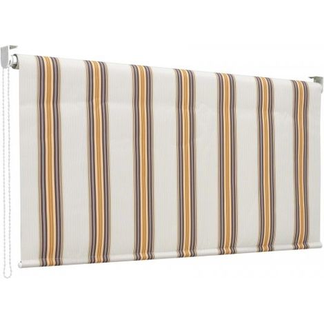 Tenda da sole a caduta, rullo avvolgibile con catenella L 150 H250cm Fredi righe beige