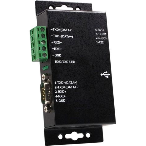 StarTech.com Adattatore seriale 1 porta USB a RS-422/RS-485 in metallo per industria con isolamento (1/4)