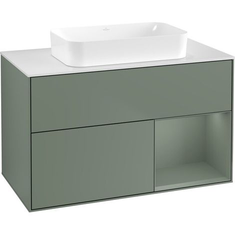 Villeroy & Boch F661GMGM Meuble sous-lavabo Finion F66 (1/2)
