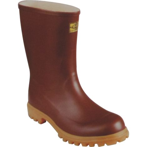 STIVALI IN GOMMA NATURALE CARRO ARMATO TRONCHETTO Col. Marrone Mis. 43