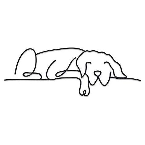 Schlafender Hund, Nordic Home Softswear Ironcraft, Wohnzimmer Schlafzimmer Outdoor Garten Ornamente