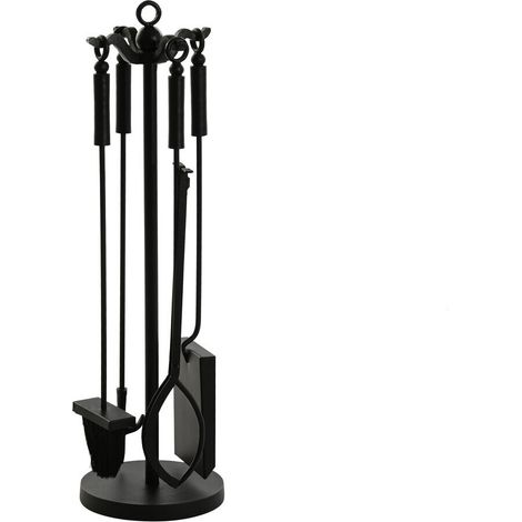 Chimenea Set 4 Acero 11X3X62 Negro (1/4)