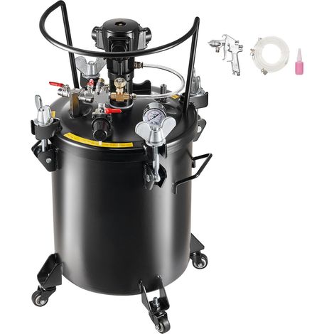 Pulvérisateur peinture sous pression 30 L, cuve automatique avec agitateur, 70 psi réglable, pistolet et tuyaux inclus, pour décoration maison et usage industriel (1/5)