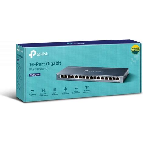 TP-LINK TL-SG116E TL-SG116E Switch réseau 16 ports (1/3)