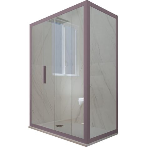 Box doccia 70x170 1 anta scorrevole h 200 Lavanda Deco Duo