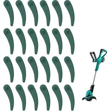 24pcs Lames En Plastique De Rechange Tondeuse Lame Coupe Bordure Lame Coupe Bordur Lames En Plastique Coupe Bordure à Lame Plastique Pour Lames De Coupe-Bordures Bosch Art 23-18 Li Art 26-18 H335 (1/5)