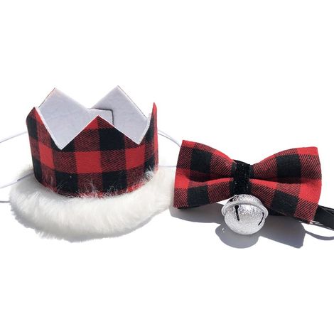 Costume De Noel - Pour Chiens Et Chats De Taille Petite A Moyenne - Tenue Festive En Tissu Doux - 1 Pièce (1/5)