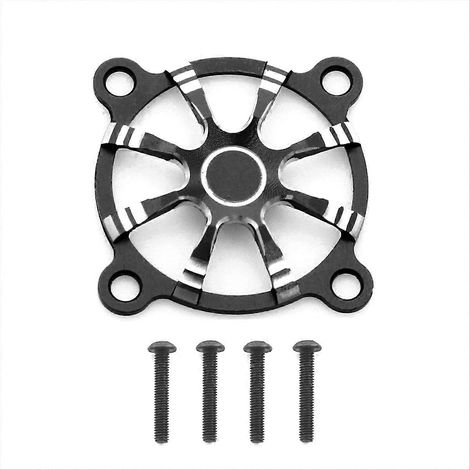 Grillette de ventilation en alliage d'aluminium 30x30mm pour moteur RC, noir, protection légère et durable pour dissipateur thermique (1/5)