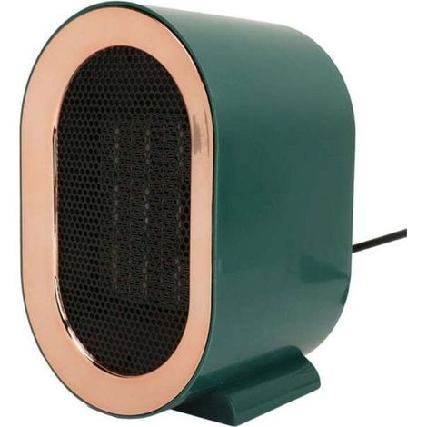 Radiateur soufflant 1200 W, 2 modes, chauffage électrique portable en céramique PTC 3S, chauffage rapide et silencieux, pour la maison ou le bureau, vert (1/5)