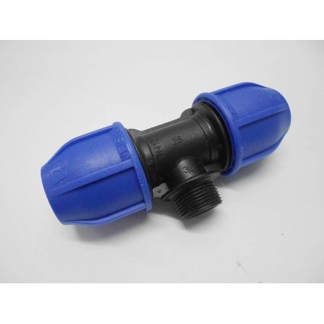 FPLUS te poliet.r.m.32x1 , Te rosca macho.

PN 16 para el riego y la industria
Los conectores de compresión NORMA® se fabrican con polipropileno para tuberías de
polietileno de alt