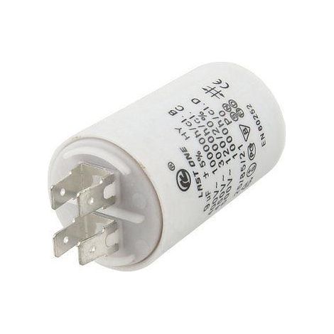 Condensateur moteur 9uf 450vac Faston 30x68mm M8 Ct9mf450v/faston