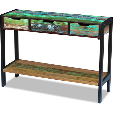 Maison Exclusive - Credenza con 3 Cassetti in Legno Massello Anticato (1/5)