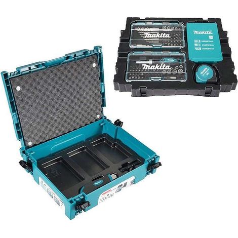 Makita – Coffret multi-outils 116 pièces – B49884 – Forets HSS-G pour métal et bois – Vissage rapide en série – Boîte de rangement Makpac (1/10)