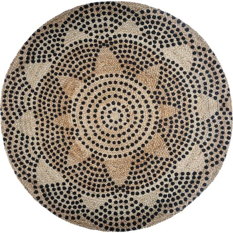 Teppich Living aus Jute D 120 cm