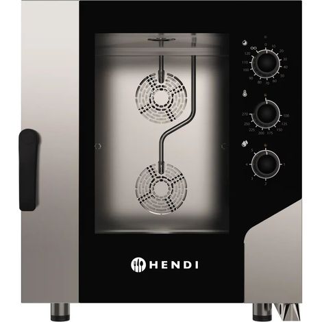Four mixte CONTROL 7x GN1/1, 400V/10400W, 730x855x(H)850mm - Hendi