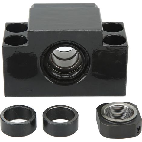 Support de vis à billes 20mm acier haute teneur en carbone M20x10 roulement à gorge profonde pour montage d'extrémité (1/5)