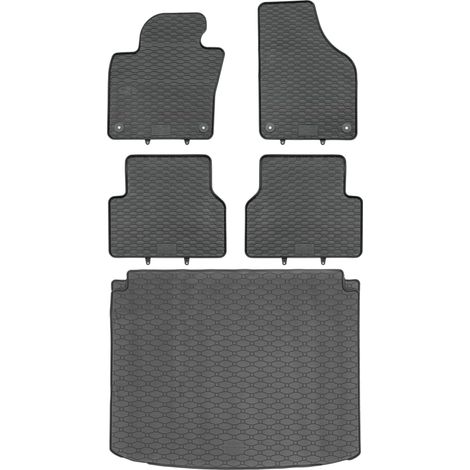 RIGUM 437164 Baule + Tappetini GEYER 808/4C - VW Tiguan I SUV 07.2007-04.2016 (parte superiore del bagagliaio) poggiapiedi AV2 anteriore - INSTALLATO