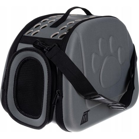 Bolsa transportadora Northix gris para perros y gatos