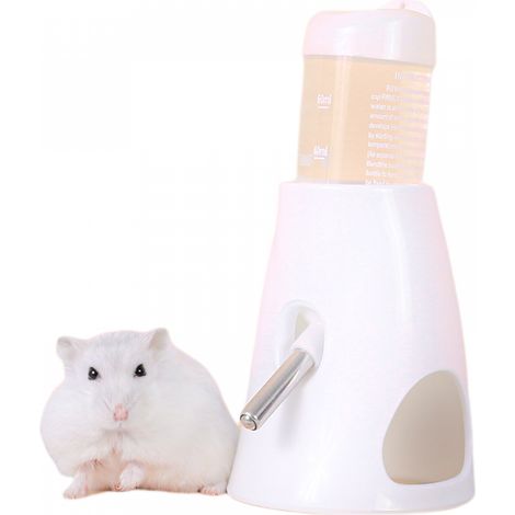 Abreuvoir automatique pour hamster, distributeur de 80 ml avec gamelle, récipient pour petits animaux (1/4)