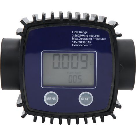K25 1-Zoll-Digital-Turbinendurchflussmesser, Dieselkraftstoffpumpe, Flüssigkeitsdurchflussmesser für Rohrleitungen, DC 2,3–3,3 V (1/5)