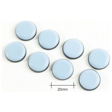 24 Pieces Furniture Glides 20mm (Round) - Furniture Sliders - for Self-Adhesive Furniture, Glides for Chair, Sofa, Office Table (1/5)
