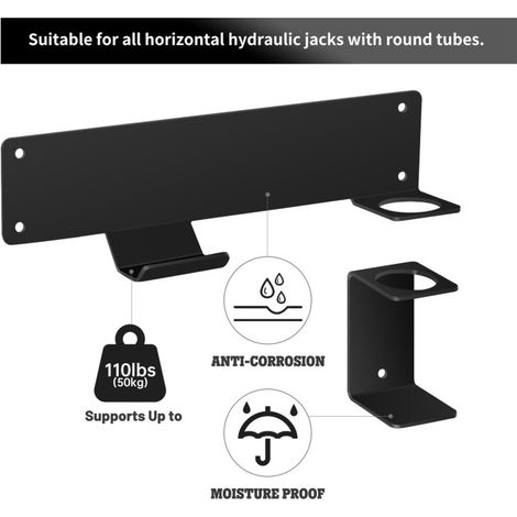 Support de cric de garage, organisateur de cric hydraulique pour chariot de voiture, étagère de rangement murale pour garage, accessoire pour remorque Tower Racing