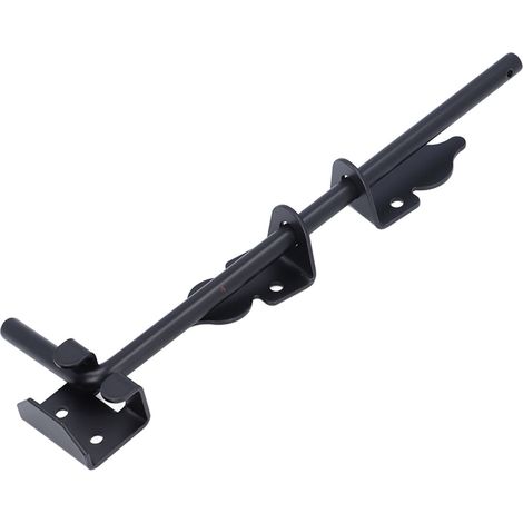 Verrou de sécurité robuste en acier de 30 cm (12 pouces) pour portails et portes en bois avec tige de descente. (1/5)