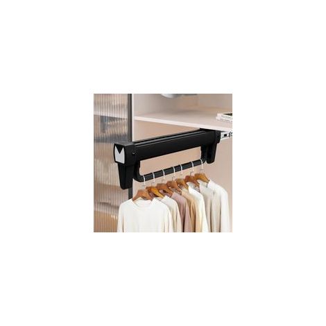 Tringle Penderie Coulissante Hanger Extensible Porte Vêtements, Cintre Télescopique pour Organiser Placards et Armoires