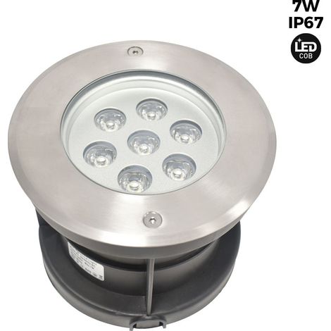 LED-Bodeneinbaustrahler - Warmweiß - Ø 15cm - IP67 - 7W - 220v