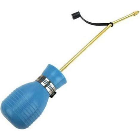 Powder sprayer for pest control using diatomaceous earth. Pesticide applicator with long copper tube. Insect powder dispenser. (1/4)
