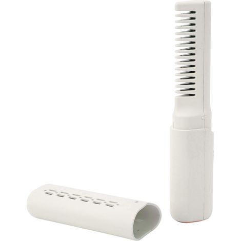 Mini lisseur rechargeable, 3 températures réglables, batterie 2000 mAh, anti-brûlure, port USB-C, sans fil, pour tous types de cheveux, couleur kaki. (1/5)
