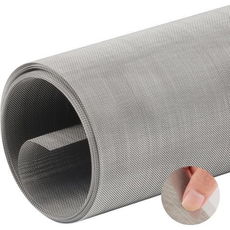 Maille fine, 30 x 200 cm, treillis métallique en acier inoxydable 304, 60 mailles, grillage anti-rongeurs en acier inoxydable, filtre pour ventilation, brique, fenêtre, jardin (1/5)