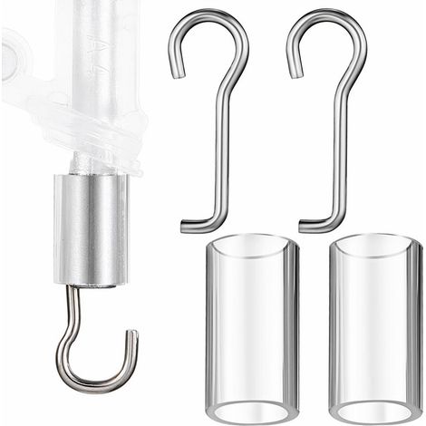 En stock : pièces de rechange pour crochets de stores vénitiens, 2 jeux (4 pièces) de crochets de rechange pour modulateur de fréquence de stores vénitiens. (1/5)