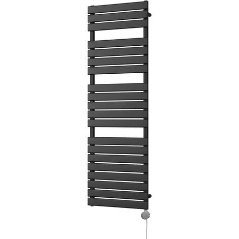 Typhoon - Black Electric Towel Rail H1564mm x W500mm 600w Thermostatic (1/3)