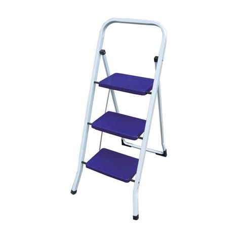 SGABELLO ALADINO DOMUS  ACCIAIO VERNICIATO GRADINI 3 H.MM 675