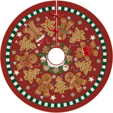 Jupe De Sapin De NoëL,Tapis De Sapin De Noel 93cm,Cache Pied Sapins De Noel,Jupe Sapin De Noel pour DéCorations De Vacances De FêTe 05 (1/5)