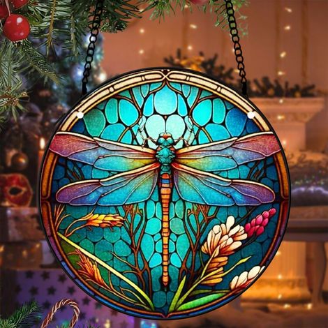 Attrape-soleil vitrail perroquet 15 cm décoration suspendue fenêtre animal lumineux cadeau anniversaire (1/5)