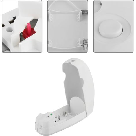 Distributeur automatique d'aérosol blanc, désodorisant et vaporisateur de parfum pour salle de bain d'hôtel (1/5)