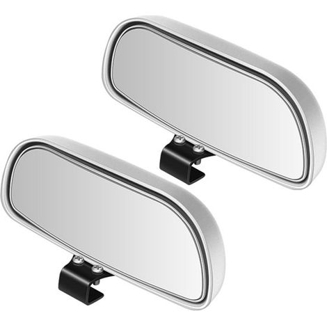 Konvexer HD-Glas-Rückspiegel mit Totwinkelüberwachung, Weitwinkel-verstellbarer Clip-On-Seitenspiegel für Pkw, Lkw und SUVs (max. 0,4 cm) (1/5)