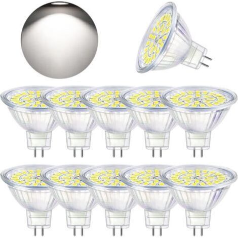 Ampoule LED GU5.3 Blanc Froid 6000K, MR16 LED 12V 5W Equivalent à 50W Halogène, Ampoules LED Spot Non Dimmable, Lot de 10 (1/5)