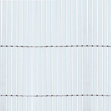 TENAX Colorado 1,00x5 m Bianco, Canniccio Sintetico a Canne Intere da 7mm, Schermante Frangivista in PVC per Giardino, Balcone e Terrazza (1/5)