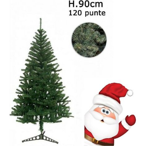 ALBERO DI NATALE ARTIFICIALE PINO NATALIZIO 120 Punte 90 cm VERDE SINTETICO