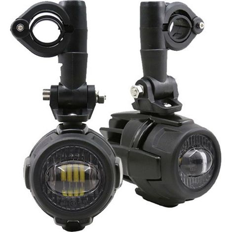 1 set. Color: Black. Material: Metal + PC. New motorcycle 12V LED spotlight suitable for... (1/5)