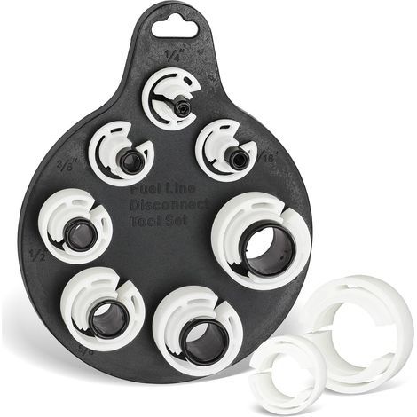 Kit de herramientas de 7 piezas para desconexión rápida de líneas de aire acondicionado y combustible SAE para automóviles – Plástico, para aire acondicionado/gas de automóviles, 1/4–7/20,3 cm (pulgad (1/5)