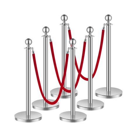 Poteau de guidage - 6 pcs barrière de balisage pour contrôle de (1/5)